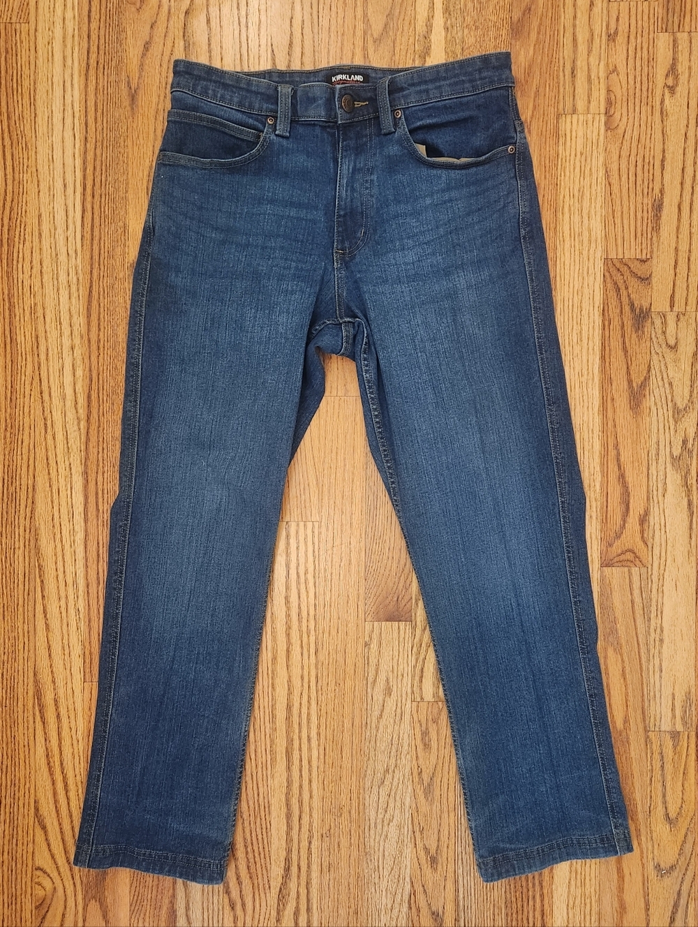 Kirkland Signature Men’s Blue Straight Jeans 32x29, Pre-Owned